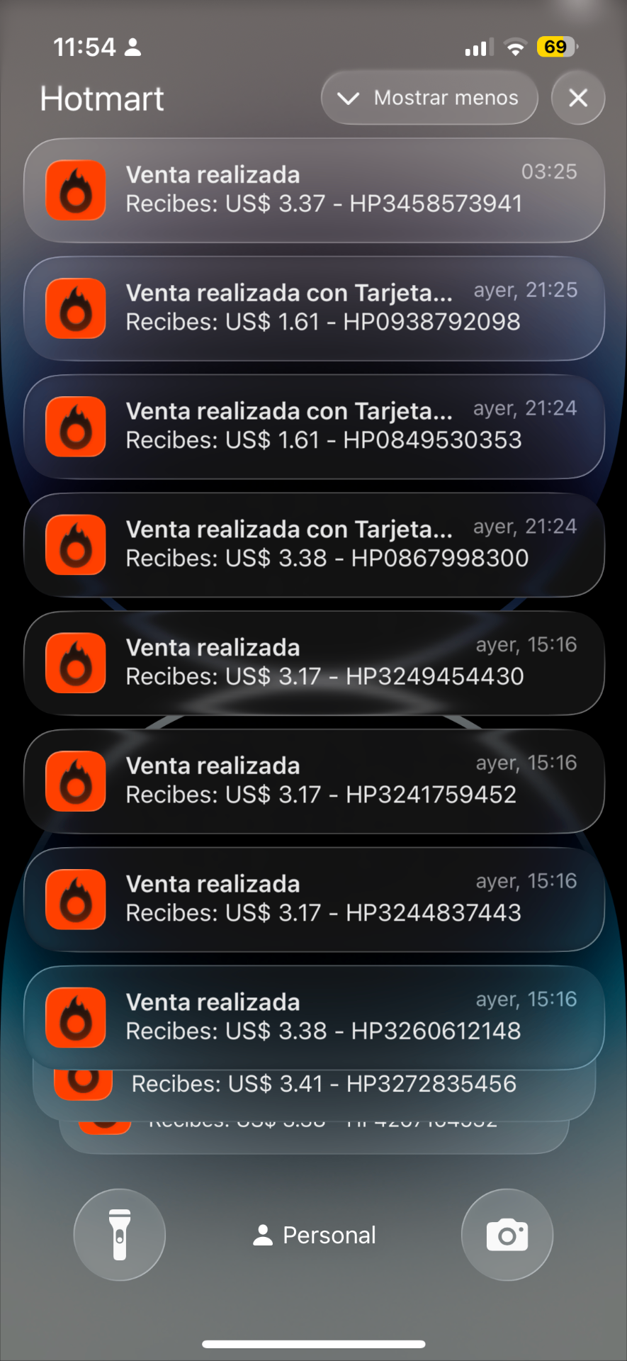Notificaciones de ventas reales en Hotmart #3